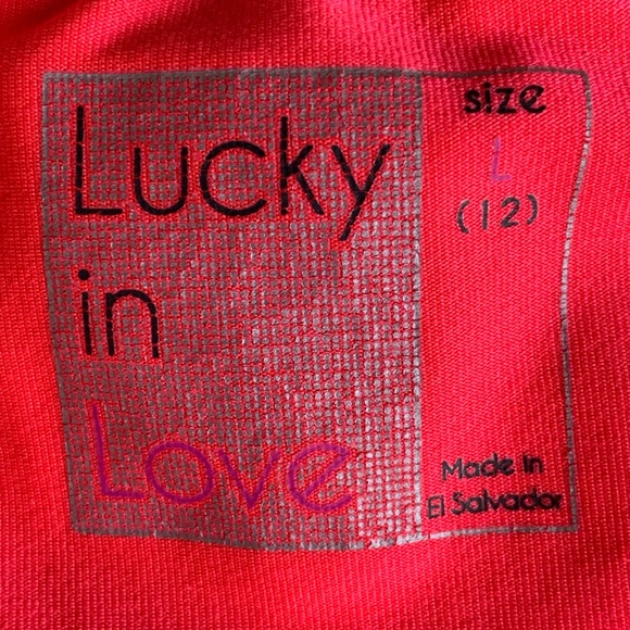 LUCK IN LOVE BRIGHT CORAL TENNIS, PICKLE BALL, GOLF SKORT. WOMEN’S SIZE L (12) - Picture 5 of 5